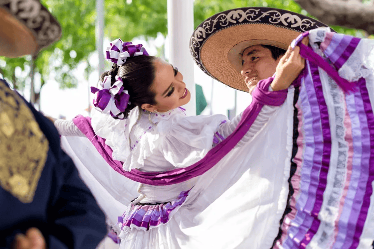 Mexican woman dancing